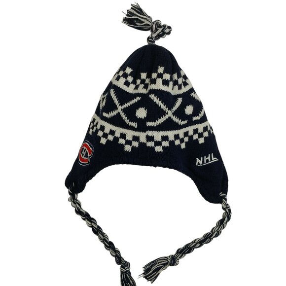 NHL Mighty Mac Sports Nordic Knit Montreal Canadiens Hockey Hat 4-6x - Picture 8 of 10